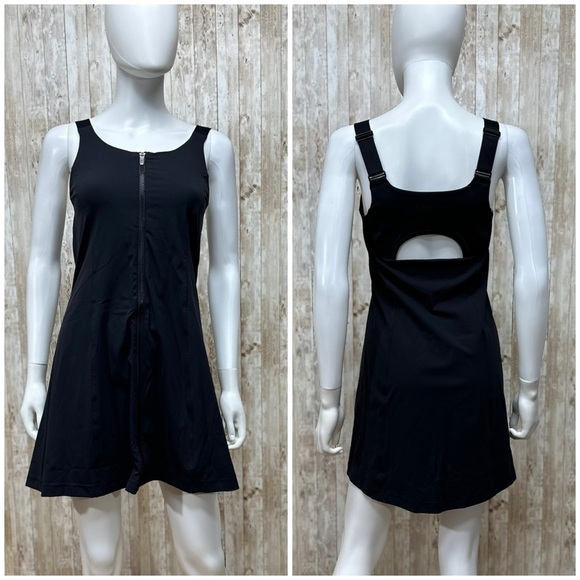 Outdoor Voices Powerhouse Dress in Black [4] - Picture 2 of 11